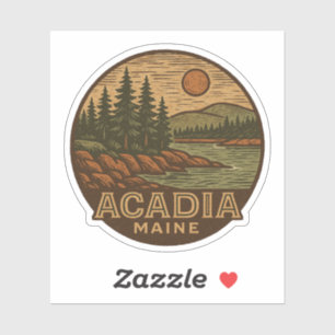 Acadia National Park Vinyl Sticker – Waterproof