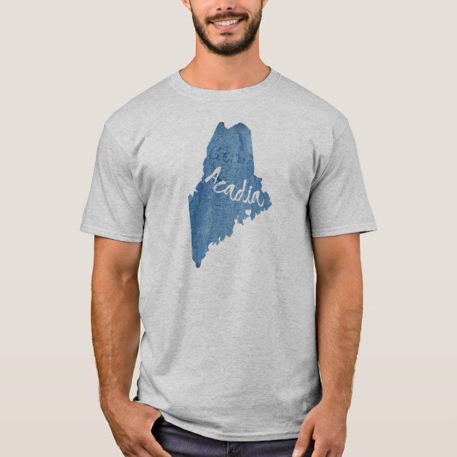 Acadia National Park Wood Grain T-Shirt (Front)