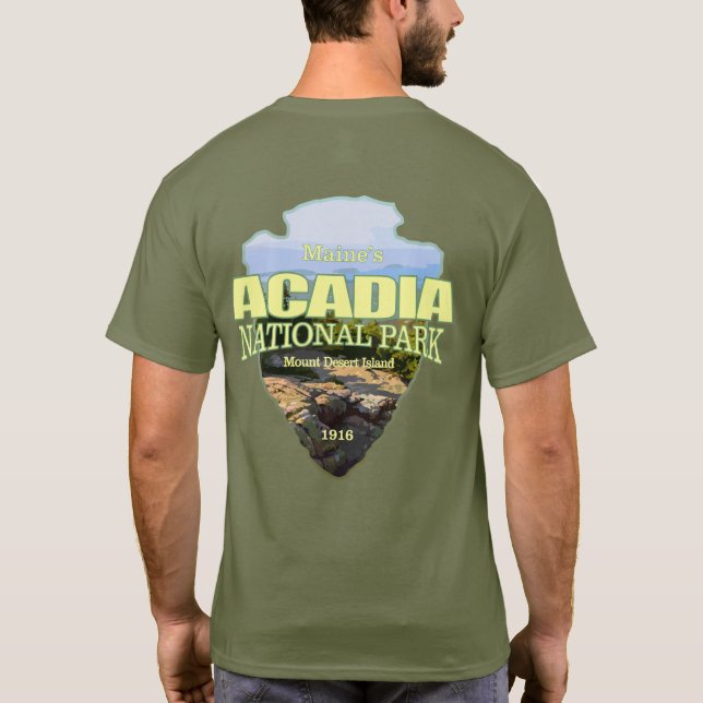 Acadia NP (arrowhead) T-Shirt (Back)