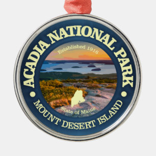 Acadia NP (Cadillac Mtn) Metal Ornament