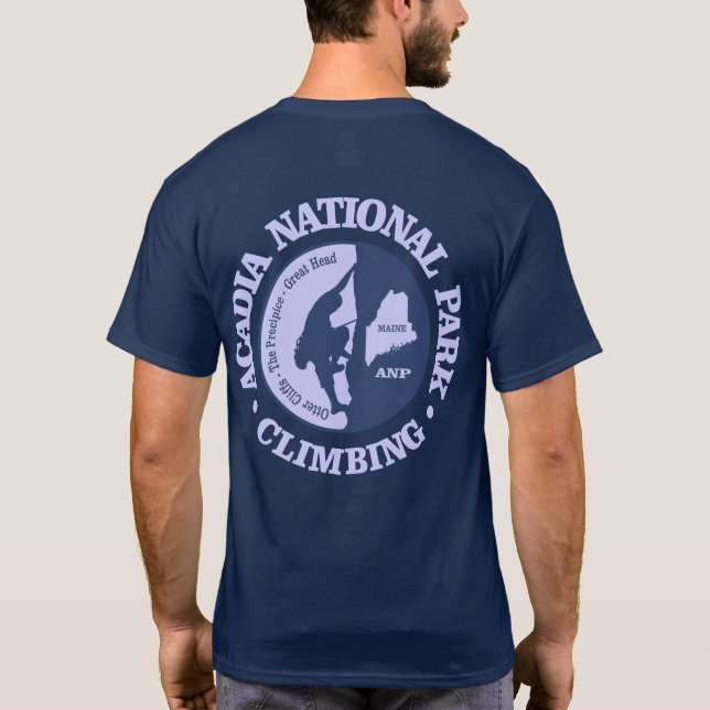 Acadia NP (climbing) T-Shirt (Back)