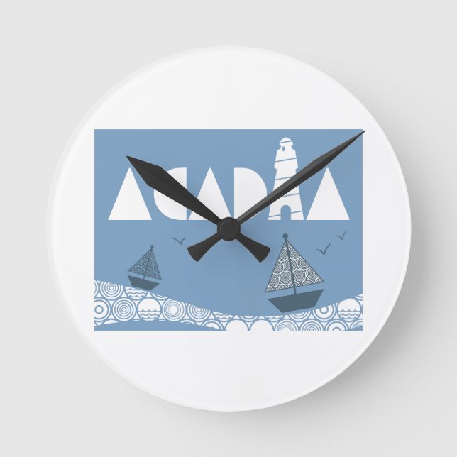 Acadia Round Clock (Front)