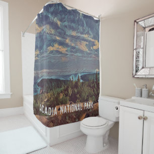 Acadia Sky National Park Shower Curtain