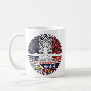 Acadian Cajun French France Tree Roots Flag Coffee Mug