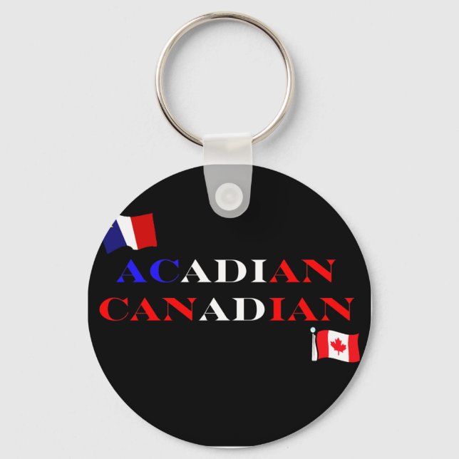 Acadian Canadian Key Ring (Front)