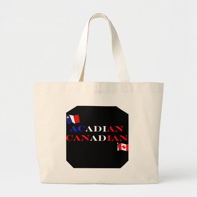 Acadian Canadian Large Tote Bag (Front)