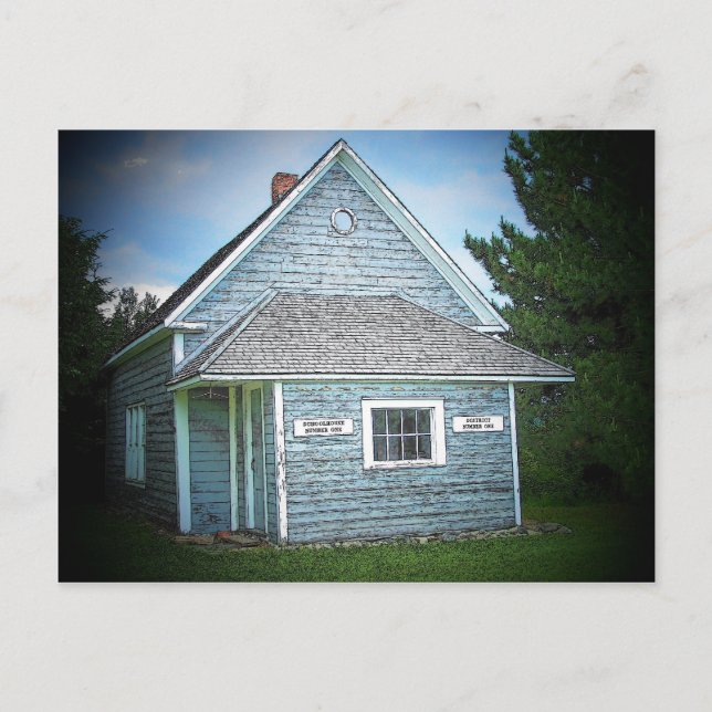 Acadian Schoolhouse Postcard (Front)