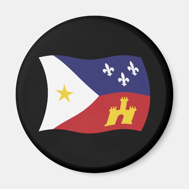 Acadiana Flag Magnet (Front)