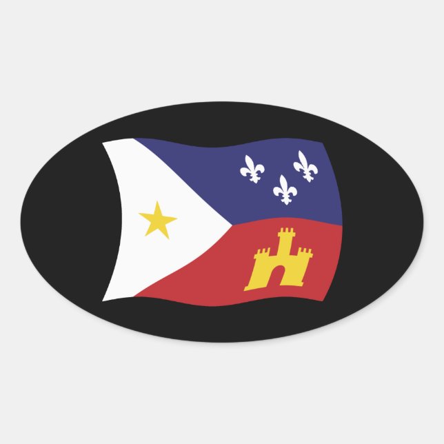 Acadiana Flag Sticker (Front)