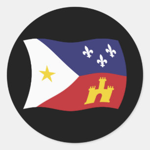 Acadiana Flag Sticker