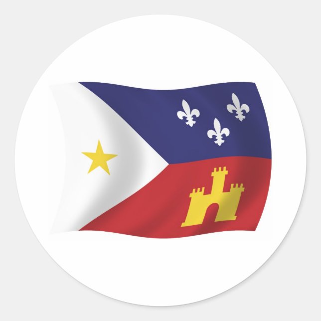Acadiana Flag Sticker (Front)