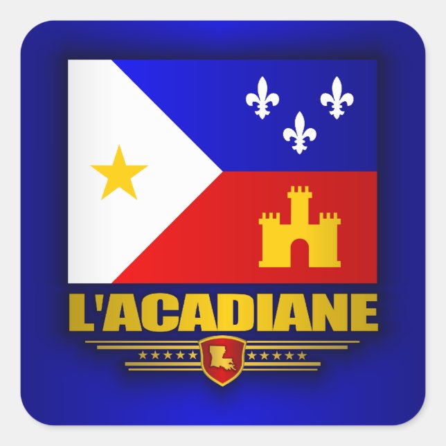 Acadiana Pride Square Sticker (Front)