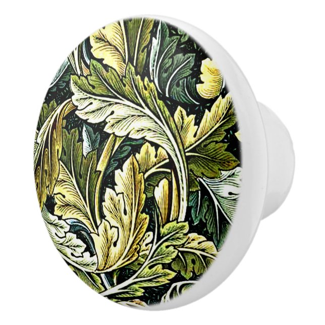 Acanthus, a William Morris pattern, Ceramic Knob (Right)