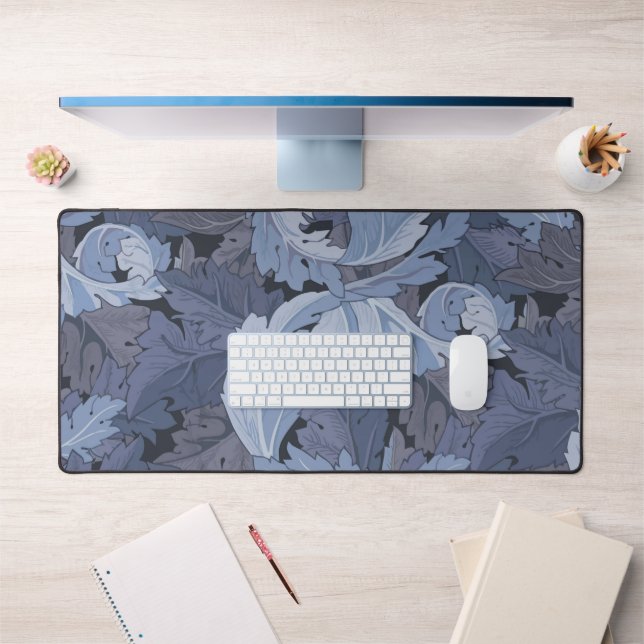 Acanthus Blue Grey, William Morris Desk Mat (Office 1)