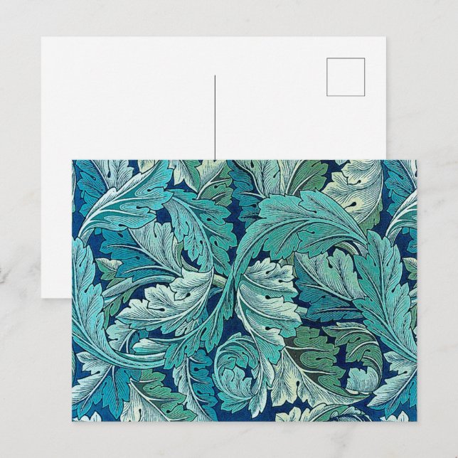 Acanthus Green, William Morris Postcard (Front/Back)