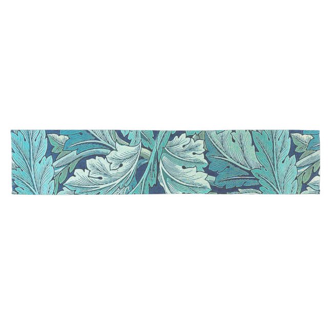 Acanthus Green, William Morris Short Table Runner (Horizontal)