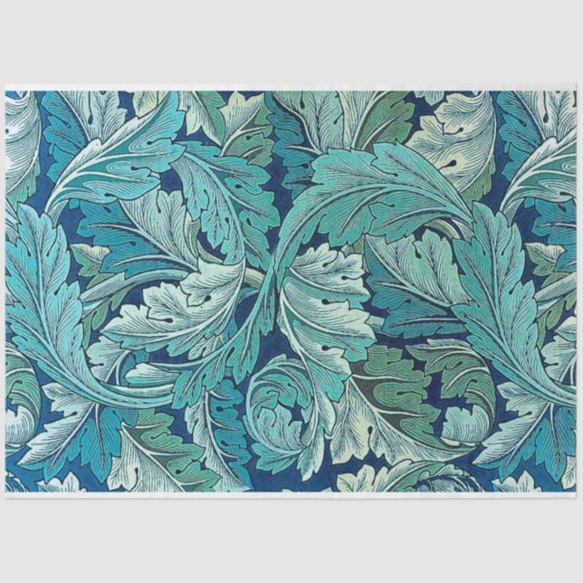 Acanthus Green, William Morris Tissue Paper (Front)
