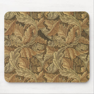 Acanthus Leaves by William Morris, Antique Textile Mouse Pad