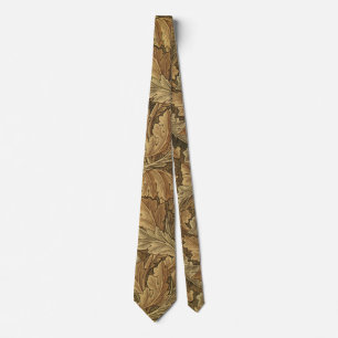 Acanthus Leaves by William Morris, Antique Textile Tie
