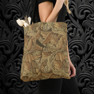 Acanthus Leaves by William Morris, Antique Textile Tote Bag