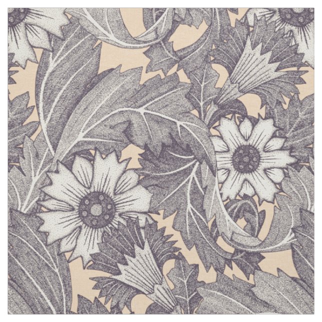 acanthus mulberry sand fabric (Swatch)