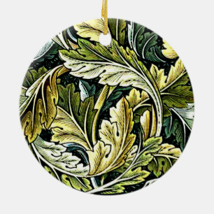 Acanthus, popular William Morris patterb Ceramic Ornament