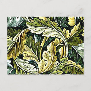 Acanthus, popular William Morris pattern,  Postcard