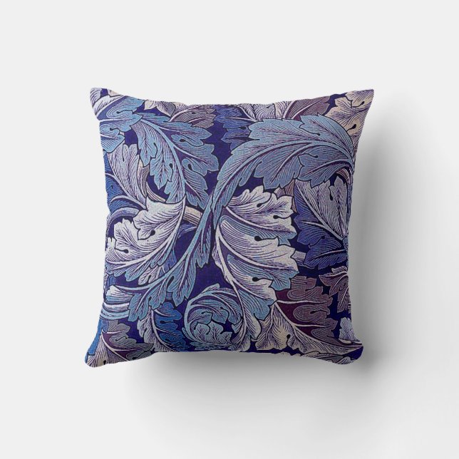 Acanthus Purple, William Morris Cushion (Back)