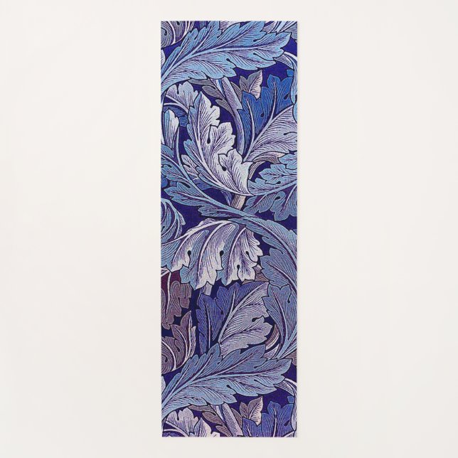 Acanthus Purple, William Morris Yoga Mat (Front)