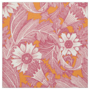 acanthus viva magenta satsuma fabric