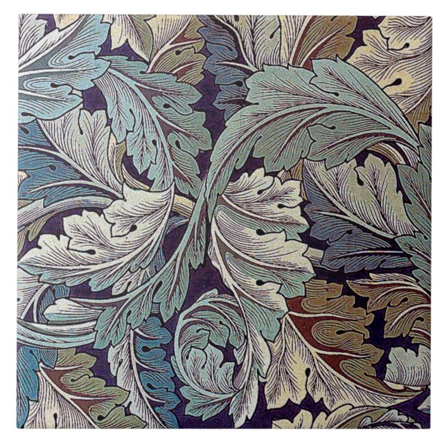 Acanthus, William Morris Ceramic Tile (Front)