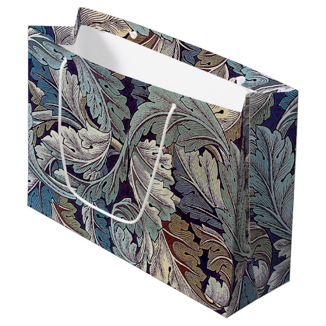 Acanthus, William Morris Large Gift Bag (Front Angled)