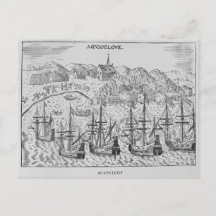 Acapulco', from Jean-Baptiste Labat 's Nouveau Postcard