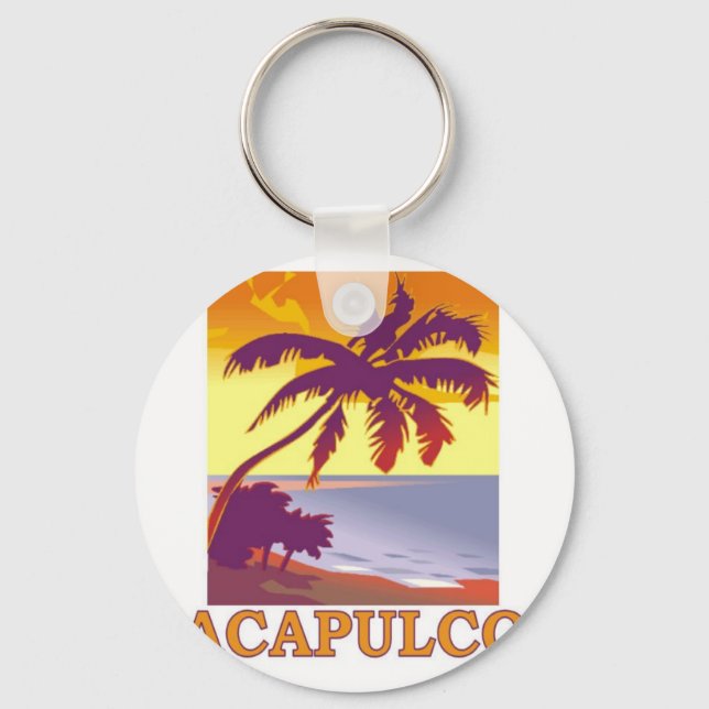 Acapulco, Mexico Key Ring (Front)