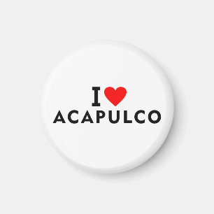 Acapulco  Mexico love city heart like travel Magnet