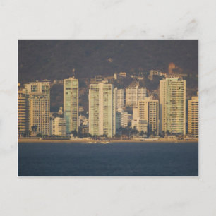 Acapulco skyline 2 postcard