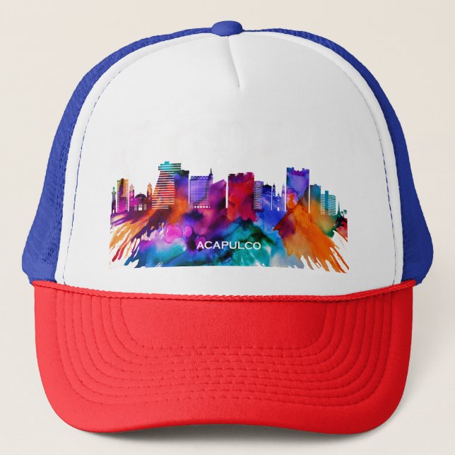 Acapulco Skyline Trucker Hat (Front)