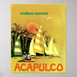 Acapulco travel poster