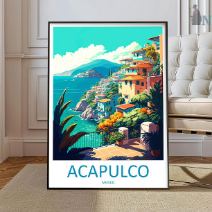 Acapulco Travel Print Wall Art Acapulco Wall Hangi