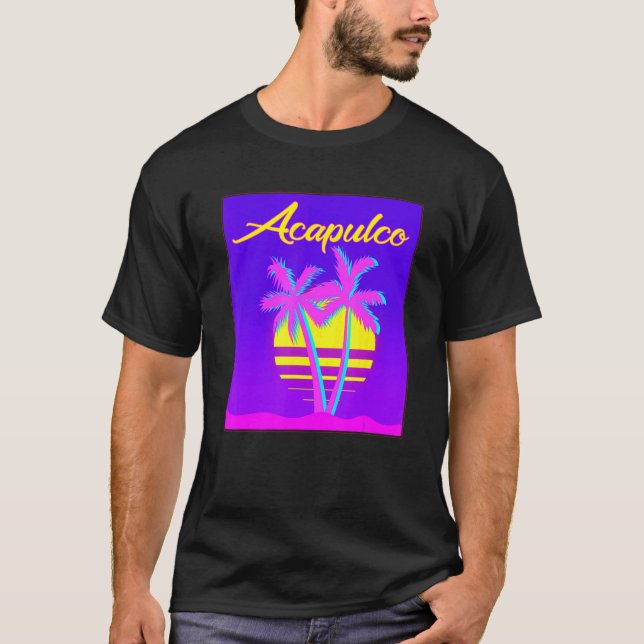 Acapulco Travel Summer Vacation Beach T-Shirt (Front)