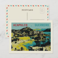 Acapulco view, Mexico, Guerrero Postcard