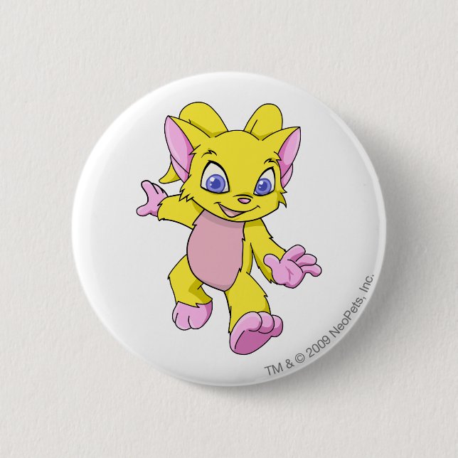 Acara Yellow 6 Cm Round Badge (Front)