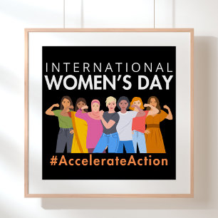 Accelerate Action International Women’s Day 2025 Poster