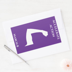 Accelerate Action International Women´s Day 2025 Rectangular Sticker