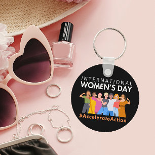 Accelerate Action International Women's Day 2025 Key Ring
