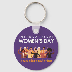 Accelerate Action International Women's Day 2025 Key Ring
