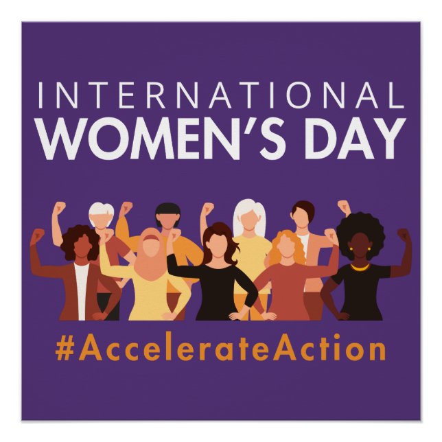 Accelerate Action International Women's Day 2025 Poster (Front)