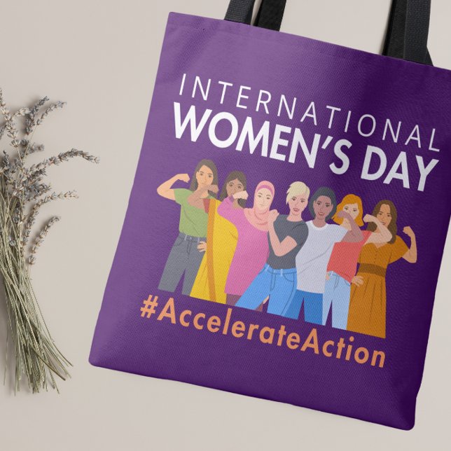 Accelerate Action International Women's Day 2025 Tote Bag (Creator Uploaded)