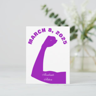 Accelerate Action March 8 Women's Day 2025 Postcard
