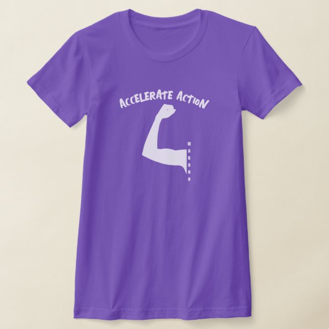 Accelerate Action March 8 Women's Day 2025 T-Shirt (Laydown)
